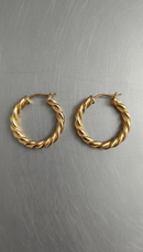 Glam Gold Hoop Earrings