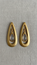 18K Gold-Plated Peacock Teardrop Earrings