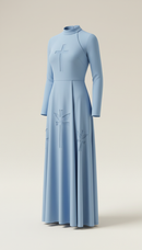 Soft Sky Faith-Inspired Dress