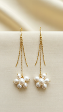 Goldfish Pearl Dangle Earrings