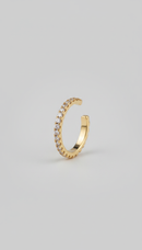 Gold-Tone Ear Cuff with Cubic Zirconia