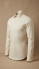 Slate Grey Slim-Fit Dress Shirt