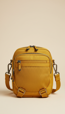 Golden Yellow Anti-Theft Crossbody Bag