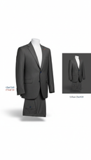 Charcoal Single-Breasted Suit