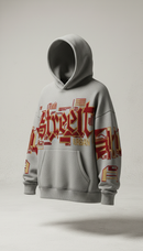 Embroidered Gold Crown Streetwear Hoodie