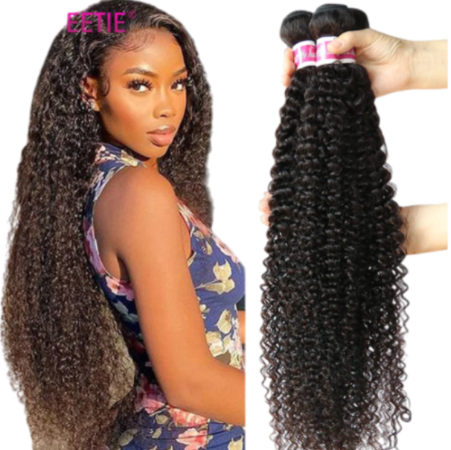 Indian Kinky Curly Hair Bundles 100% Human Hair Weave