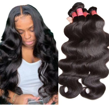 Brazilian Hair Body Wave Bundles Remy Hair 8-30inch Natural Color