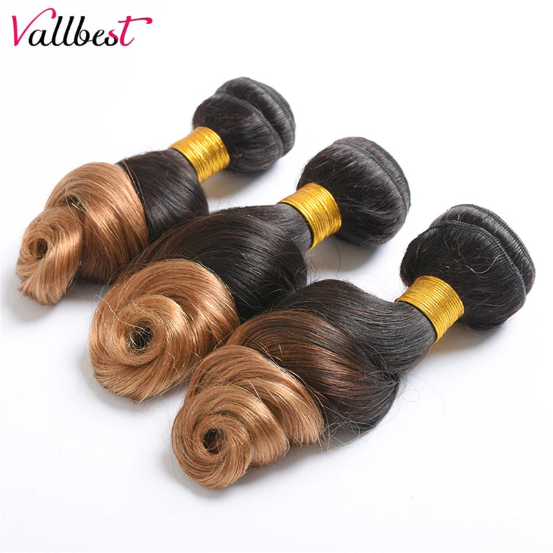 Paquetes de cabello Ombre Paquetes de ondas sueltas brasileñas