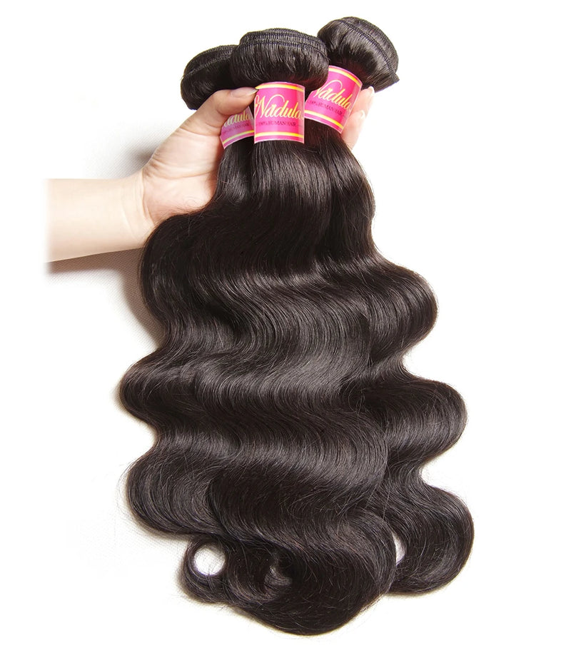 Brazilian Hair Body Wave Bundles Remy Hair 8-30inch Natural Color