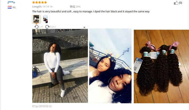 Indian Kinky Curly Hair Bundles 100% Human Hair Weave