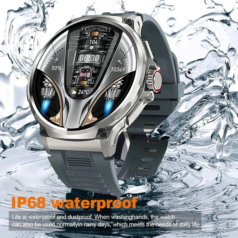 1,85 Polegadas HD Bluetooth Chamada Smart Watch Men Sports Fitness Tracker