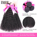 Mongolian Kinky Curly Hair Bundles 100% Human Hair Extensions Nature Color