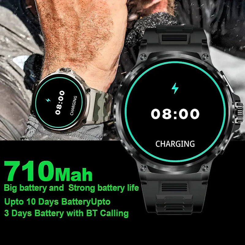 1,85 Polegadas HD Bluetooth Chamada Smart Watch Men Sports Fitness Tracker