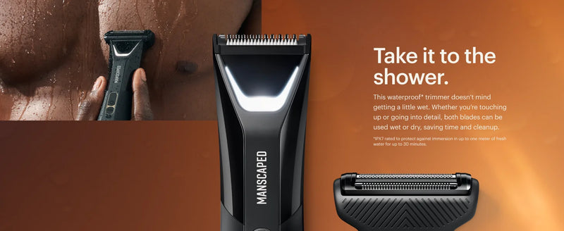 Ultra Groin & Body Hair Trimmer – Dual-Head SkinSafe® Trimmer & Foil Blades, Waterproof Wet/Dry Groomer, USB-C Rechargeable with