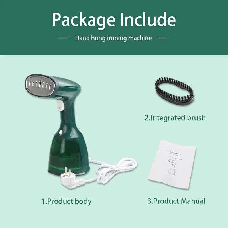 Fast-Heat 1500W Garment Steamer for Home Travelling Portable