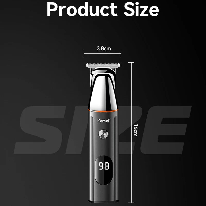 Manscaper Pubic Hair Trimmer 5 in 1 Professional Lcd Digital Display Men'S Hair Clipper