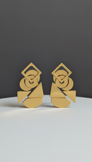 18K Gold-Plated Triangle Earrings